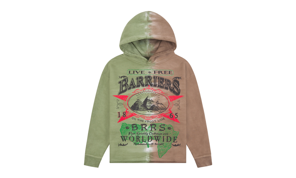 On The Front Line Hoodie "Green / Brown" BAR62