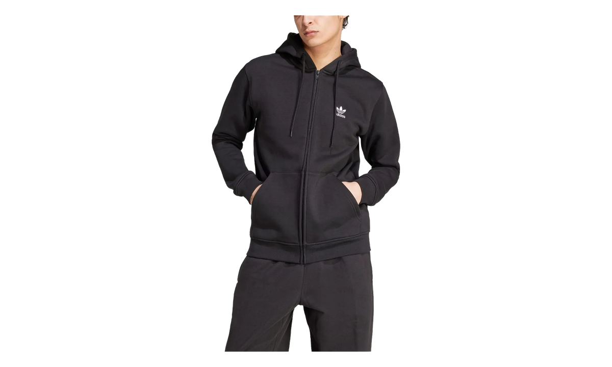 Originals Trefoil Essentials Full-Zip Hoodie "Black" IW5791
