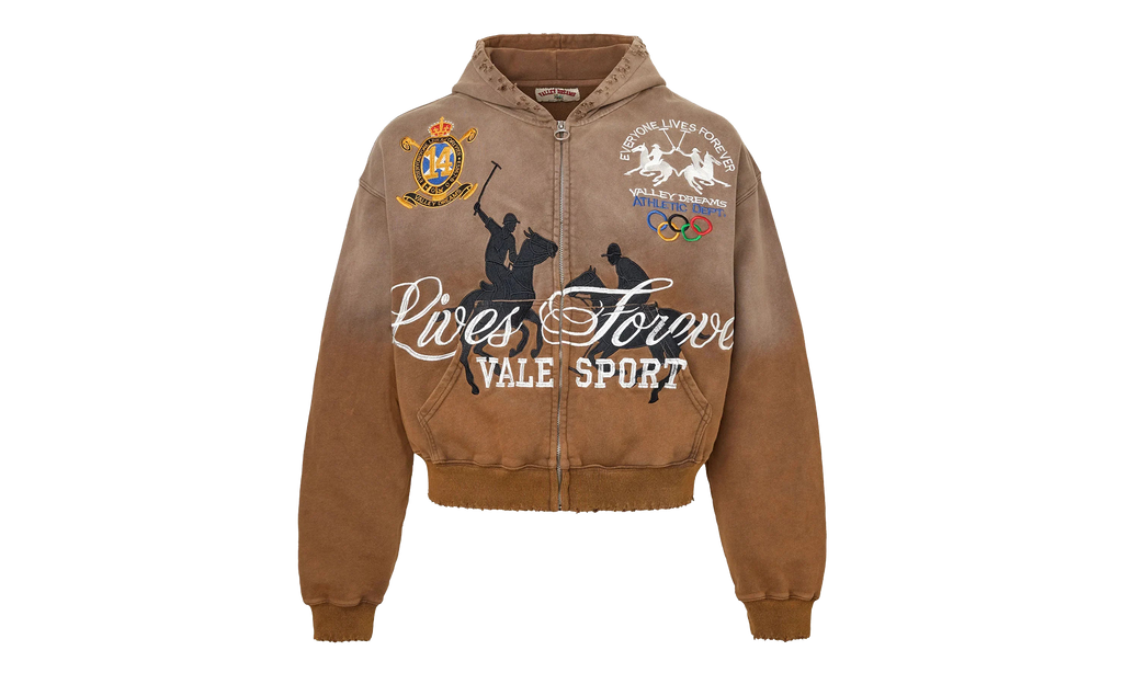 Valderbilt Zip Up Hoodie "Brown" VAL219