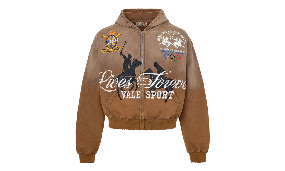 Valderbilt Zip Up Hoodie "Brown" VAL219