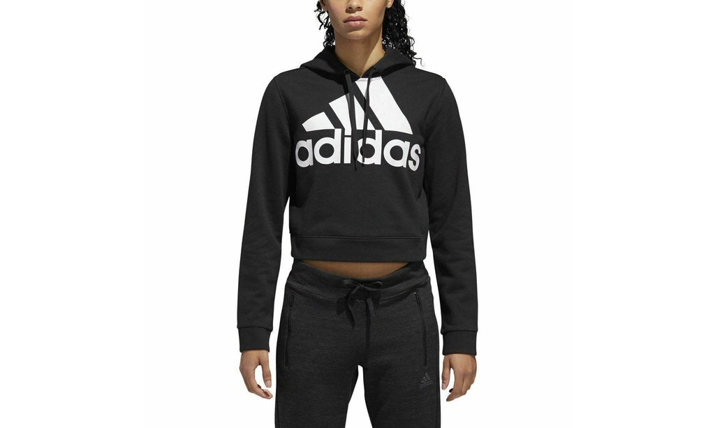 Badge of Sport Crop Hoodie WMNS "Black" DU5261