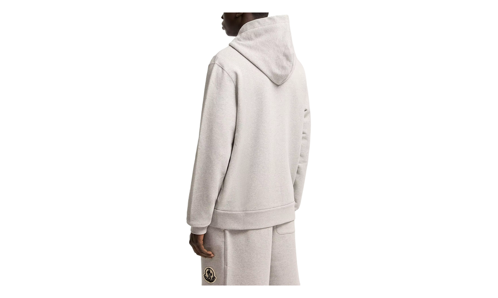 Sketched Logo Zip-Up Cotton Hoodie "Grey" MON106