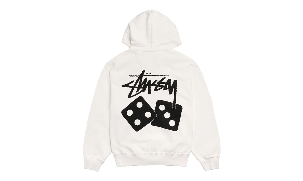 Dice Pigment Dyed Zip Up Hoodie "Natural" STUS371