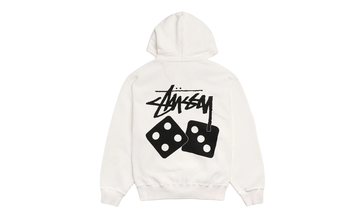 Dice Pigment Dyed Zip Up Hoodie "Natural" STUS371