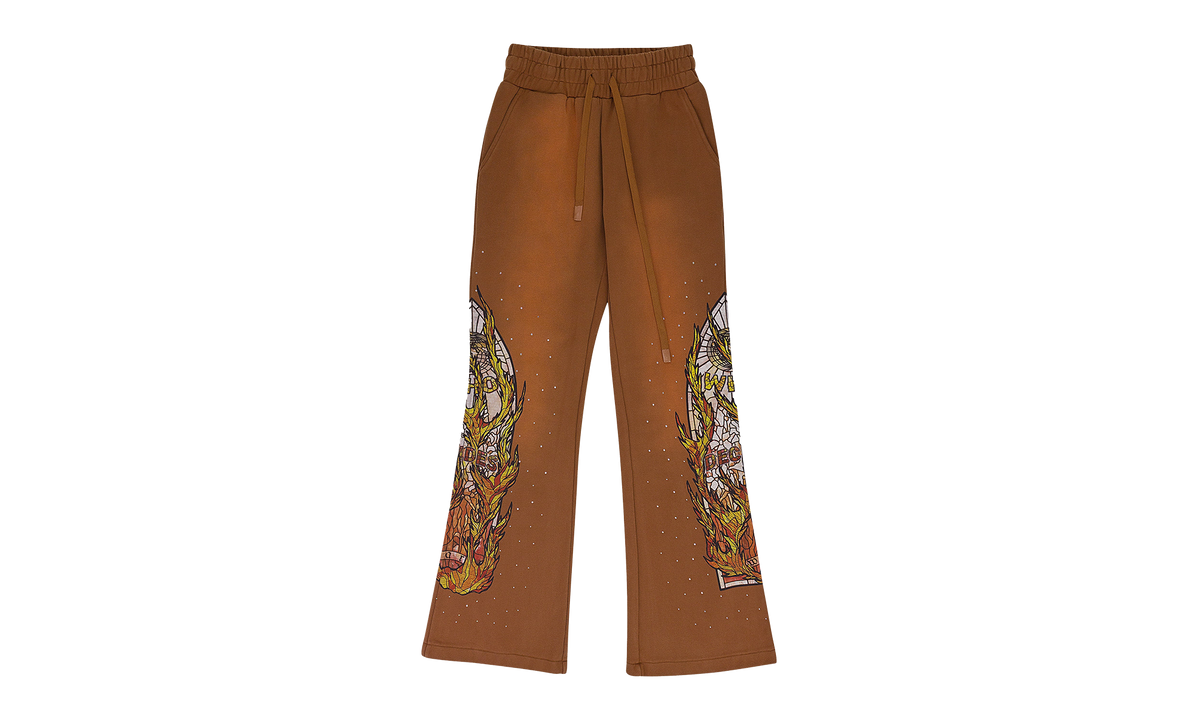 Flame Glass Sweatpants "Brown" 1120010031FS