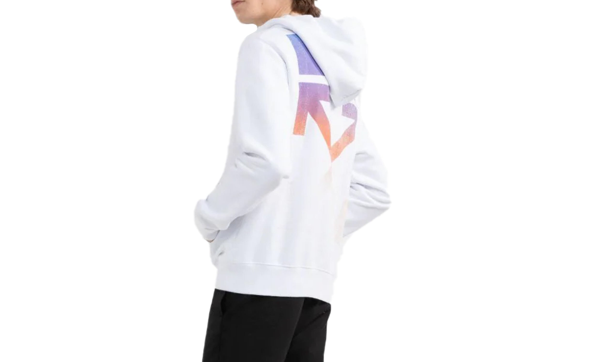 Degrade Arrow Slim Hoodie "WHITE/MULTI-COLOR" OMBB034F21FLE0020184