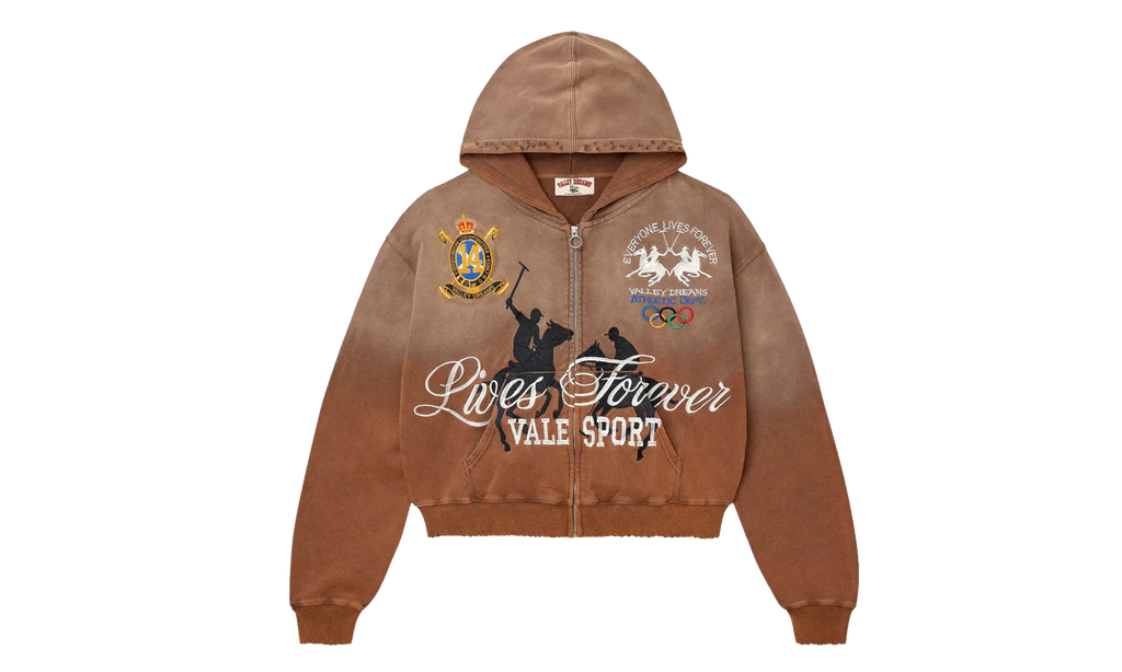 Rockefeller Zip Up Hoodie "Brown" VAL232