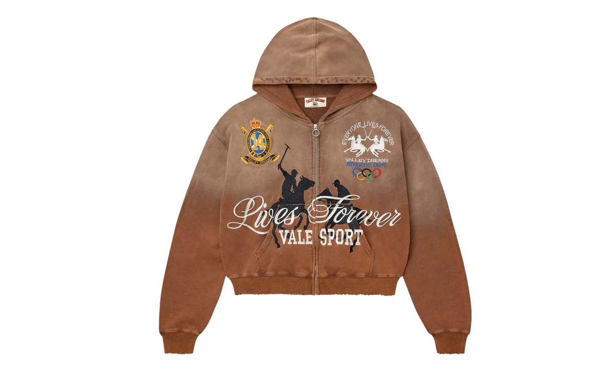Rockefeller Zip Up Hoodie "Brown" VAL232