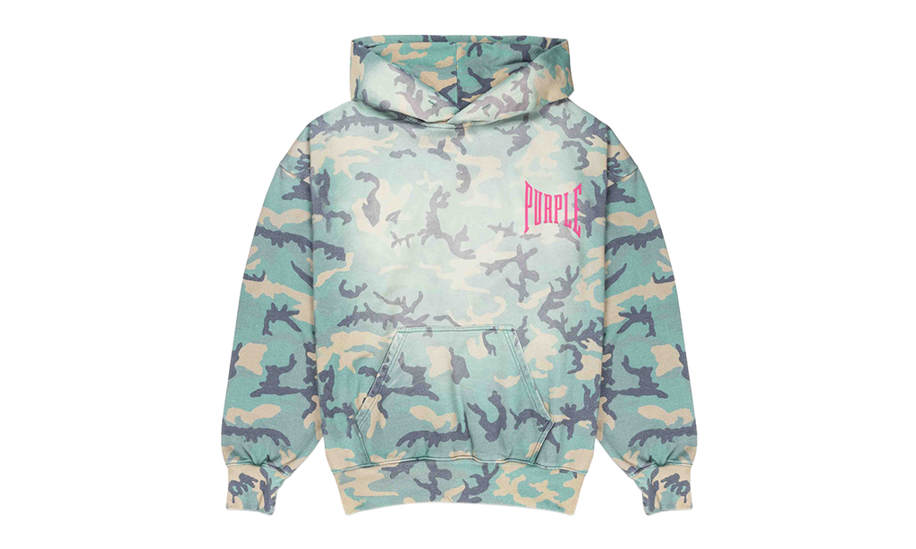 Faded Camo Hoodie 'Camo' "Green" P401-MFCA224