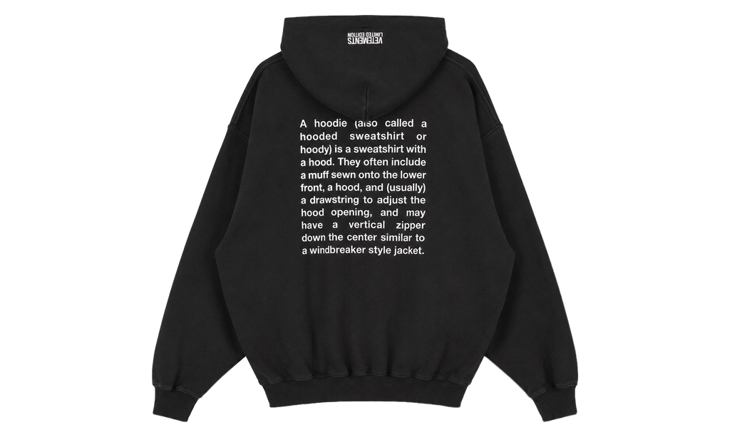Embroidered Definition Zip-Up Hoodie "Black" MH27ZU222B