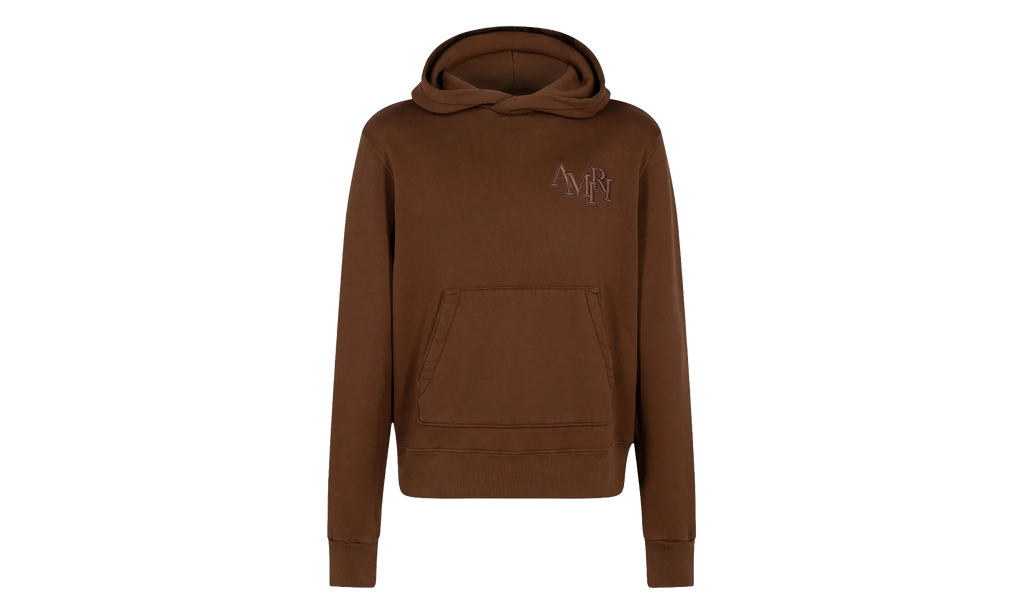 Staggered Logo Hoodie "Brown" AW23MJG029 219