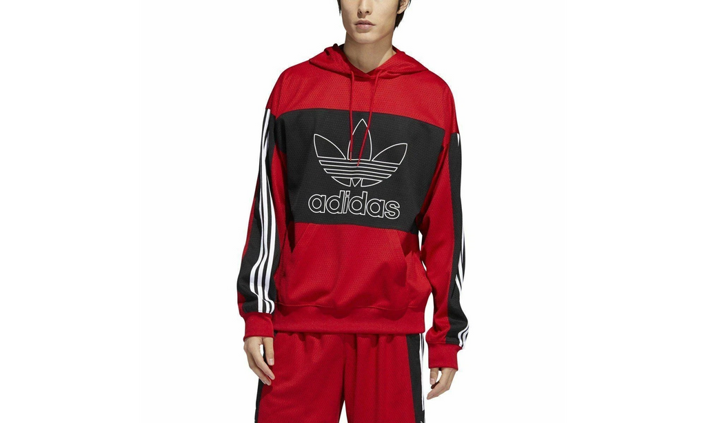 Mesh Outline Hoodie "Power Red / Black" EI7515