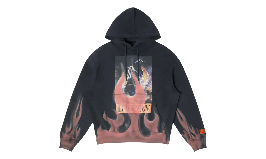 Times Flames Hoodie "Black" HMBB024S23JER0071025