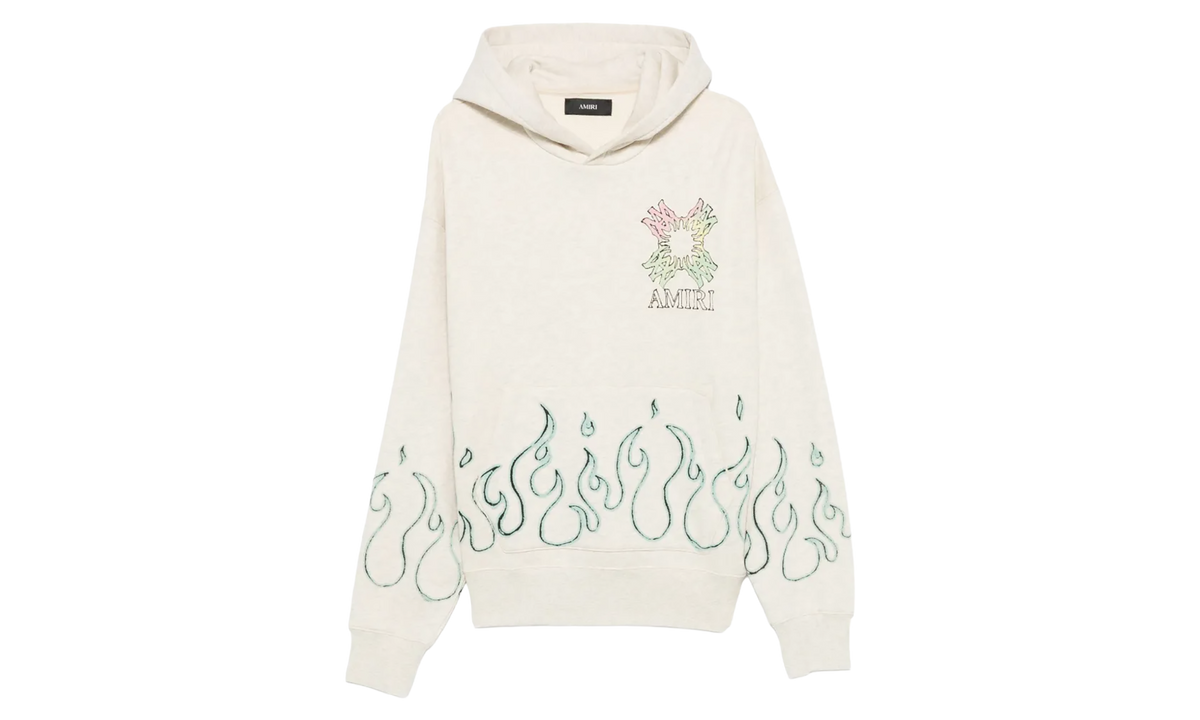 MA Quad Flames Oversized Hoodie "Ivory" AMTOJR1149 127