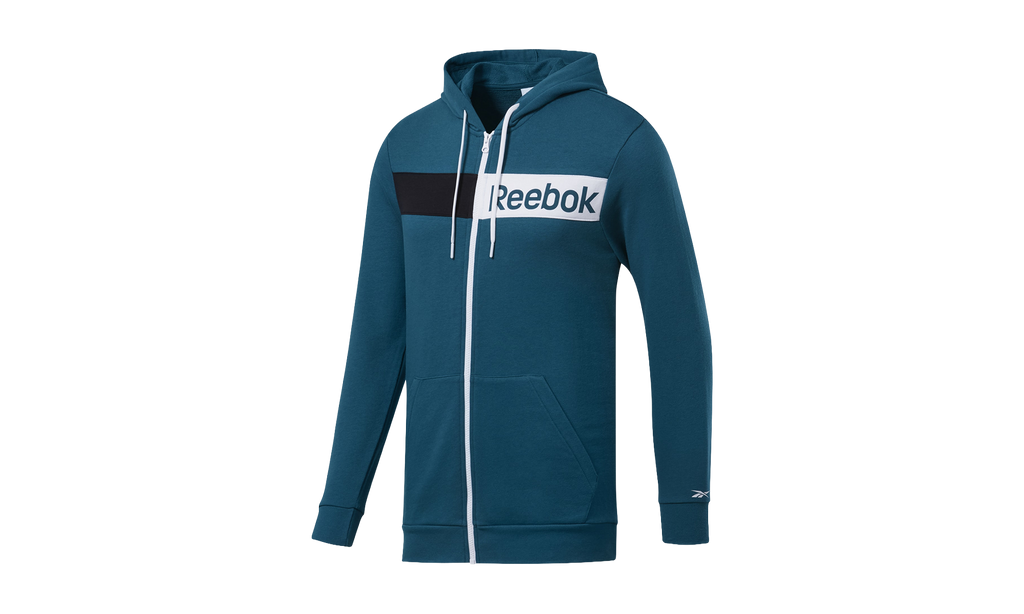 Training Essentials Linear Logo Hoodie "Heritage Teal" FJ4696