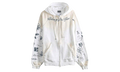 Raglan Sleeve Zip-Up Hoodie "White" A0016VTUVT69000