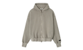 Embroidered Classic Full Zip Hoodie "Smoke Grey" 192HO254781F