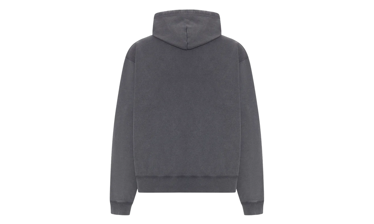 Oversized Drawstring Hoodie "Washed Black / White" 858143 TTVN6 9034