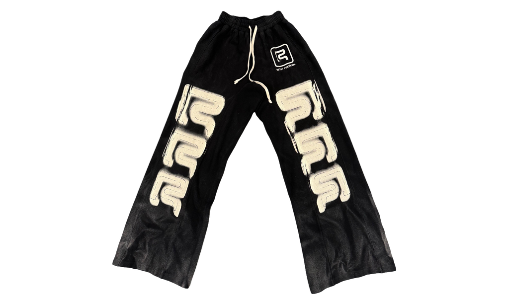 R Logo Faster Flight Sweatpants "Mechanic Black" RLFF PA00 MECH