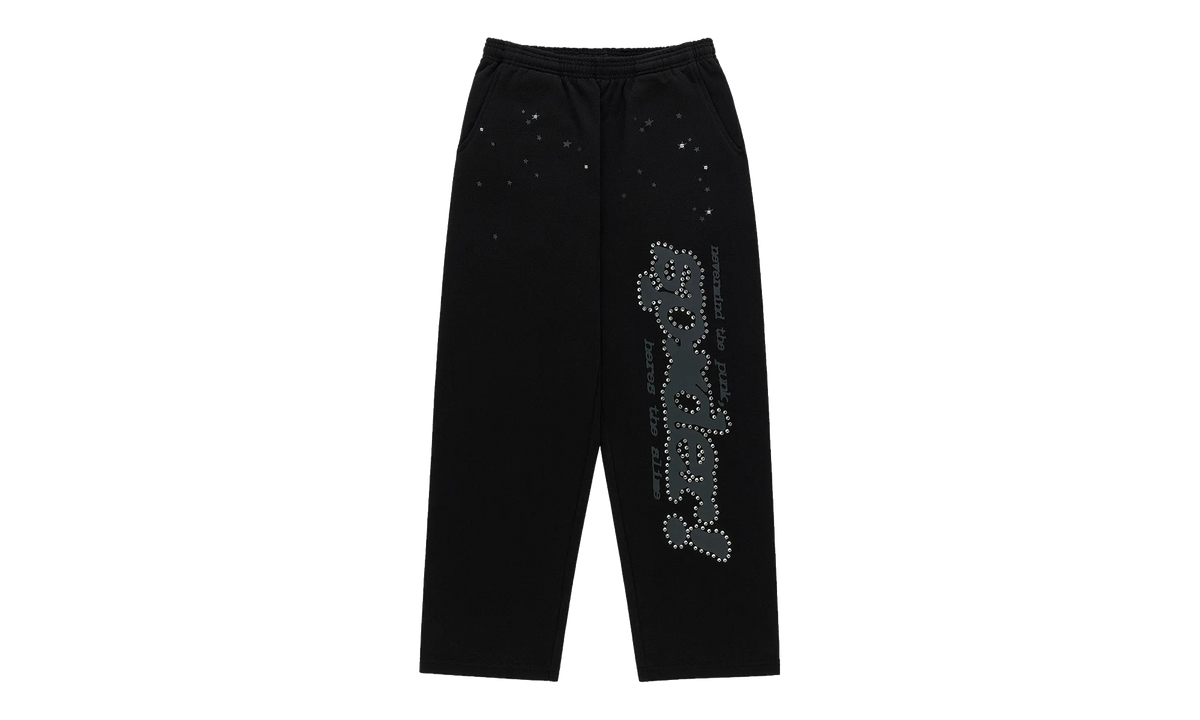 Rhinestone Punk V2 Sweatpants "Black" SP5der338