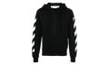 Diag Arrow Slim Zip Hoodie "Black / White" OMBE013C99FLE00 61001