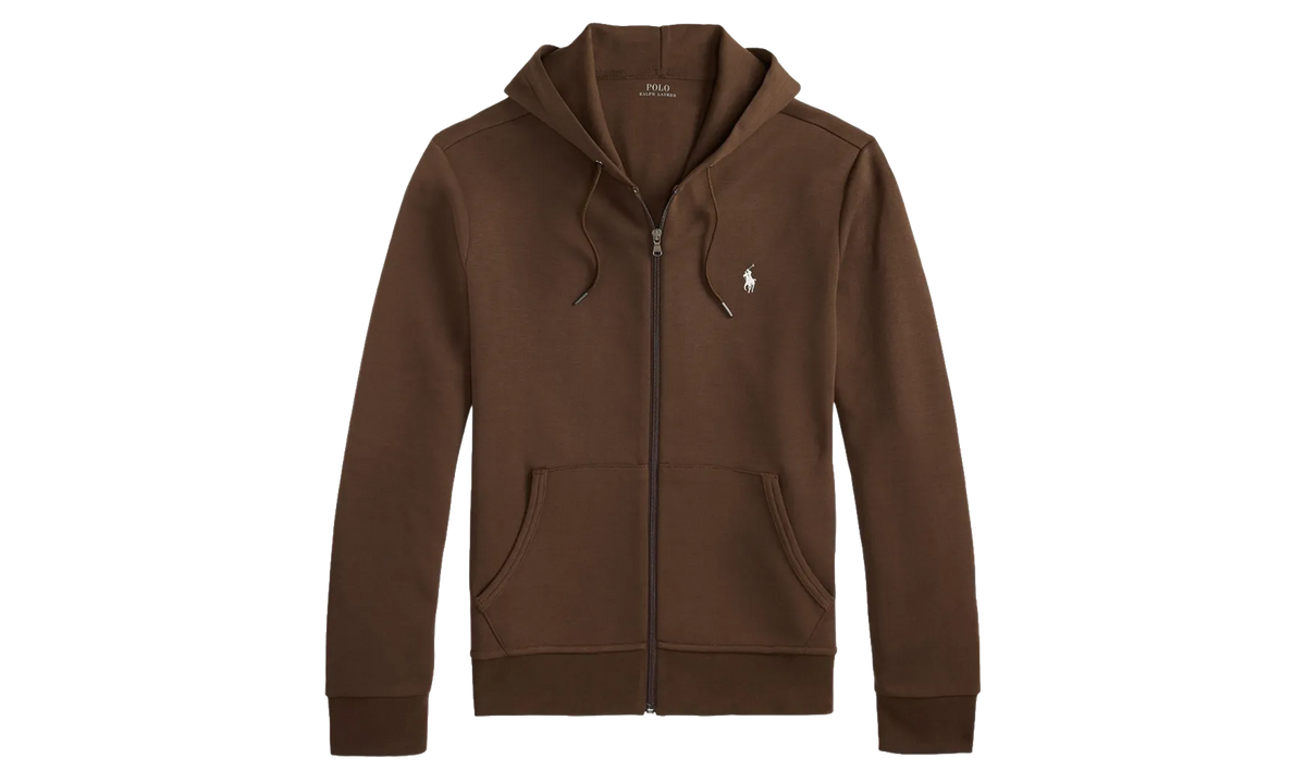 Double-Knit Zip Up Hoodie "Brown" 710881517096