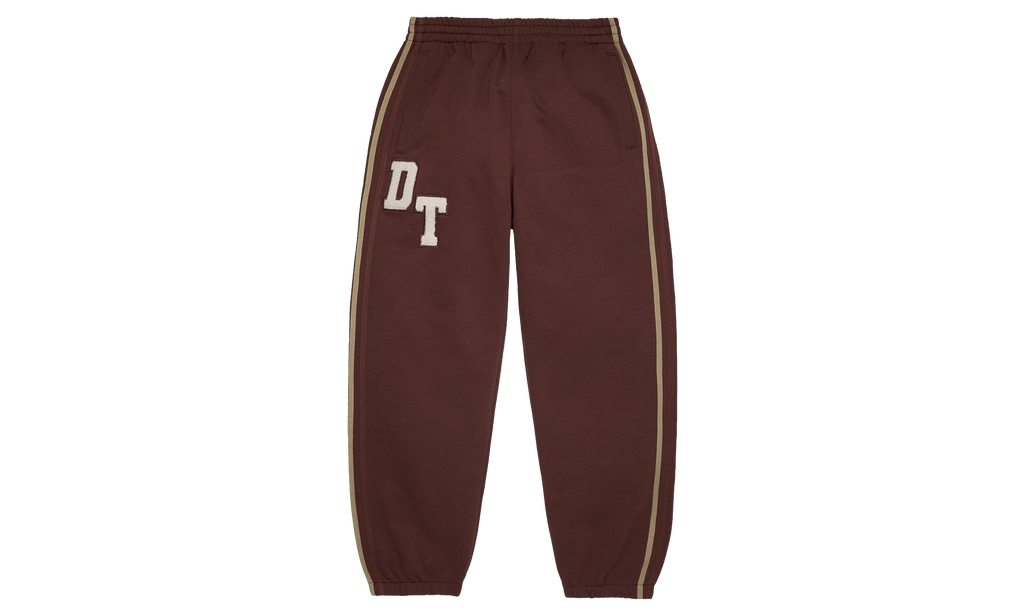 Chenille Embroidered Sweatpant "Brown" DT913