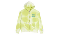 Sun Faded French Logo Zip Up Hoodie "Lime Green" DWUAA2GM