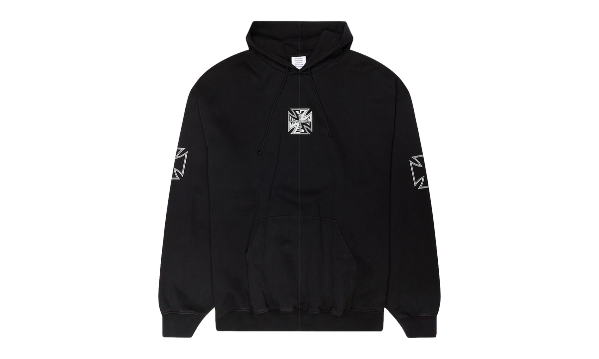 Triple Biker Cross Logo Hoodie "Black" VTM-MHDS-0002