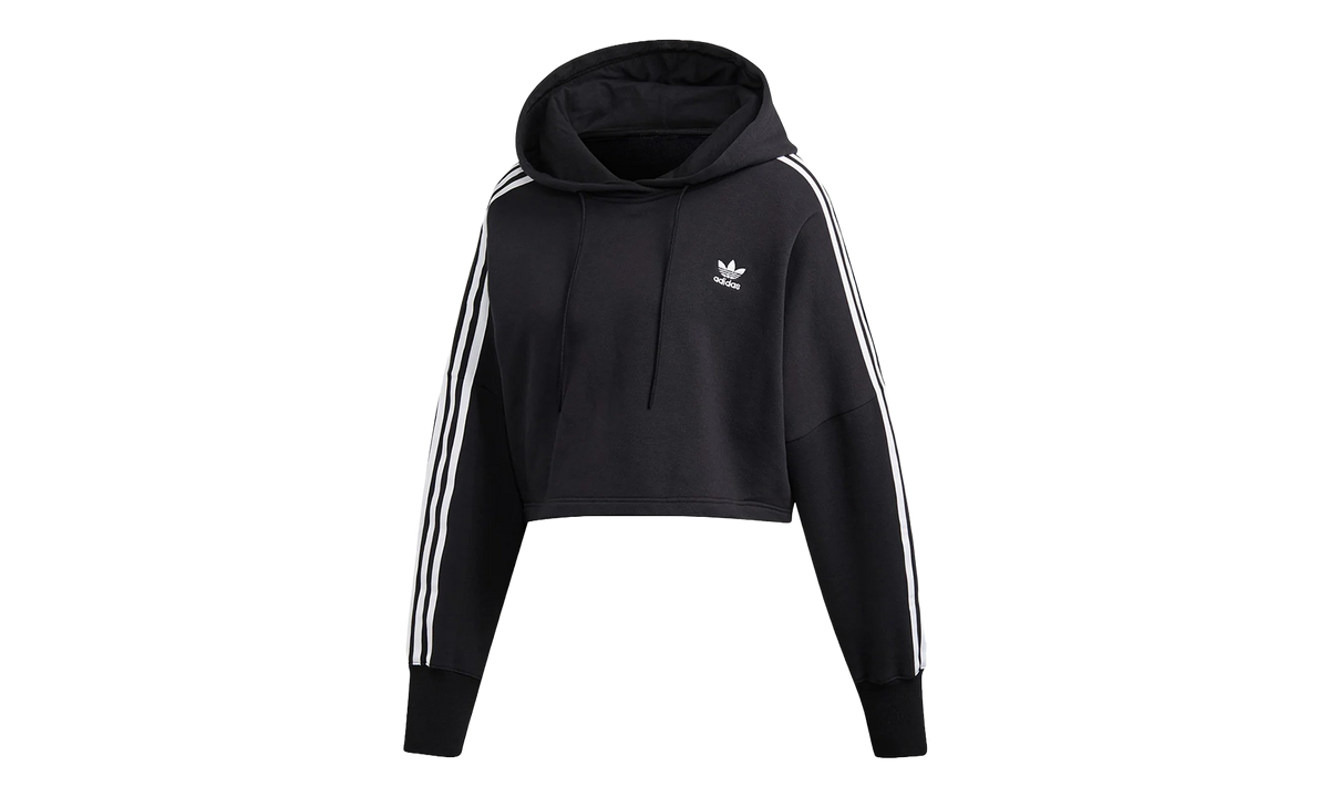 Originals Adicolor Classics Crop Hoodie WMNS "Black" ED7554