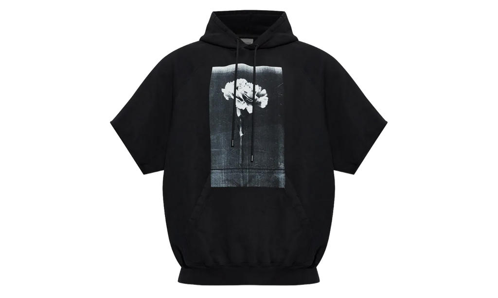 Raglan Cut-Off Sleeve Hoodie "Black" A00170TUVQ71000