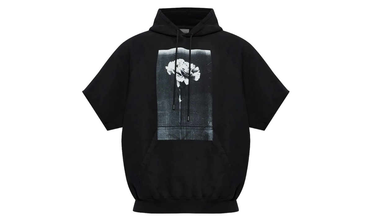 Raglan Cut-Off Sleeve Hoodie "Black" A00170TUVQ71000