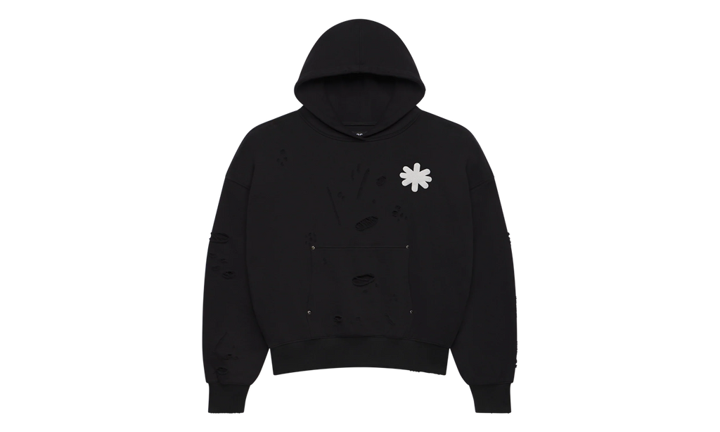 DSTRY DBL Layer Logo Hoodie "Black" LST 21 22589 BLK