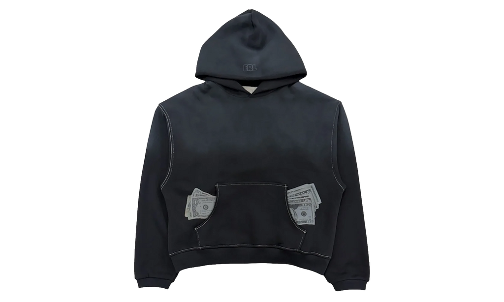 Money Knit Hoodie "Black" ERL13T023 BLK