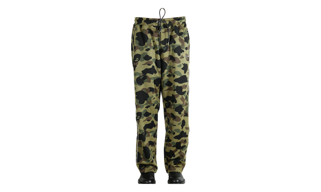 1st Camo A Bathing Ape Logo Relaxed Fit Track Sweatpants "Green" 1M30152305 GRN