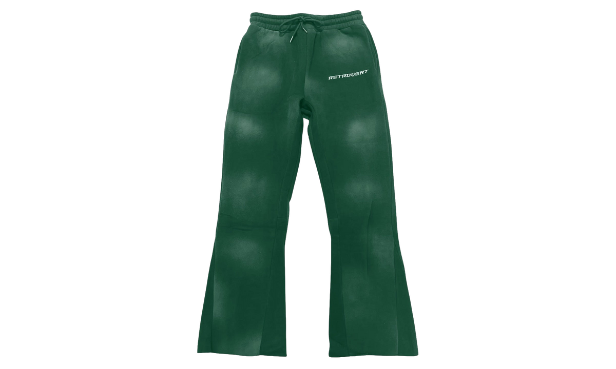 Prefall Flare Sweatpants "Green Washed" RET002