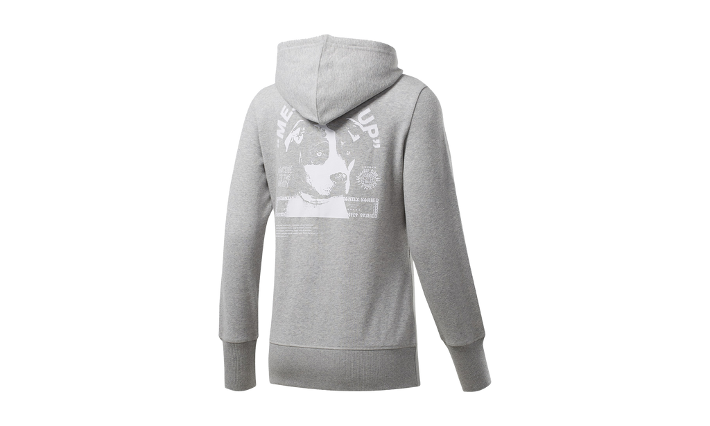CrossFit Full Zip Hoodie WMNS "Mid Heather Grey" FK4376