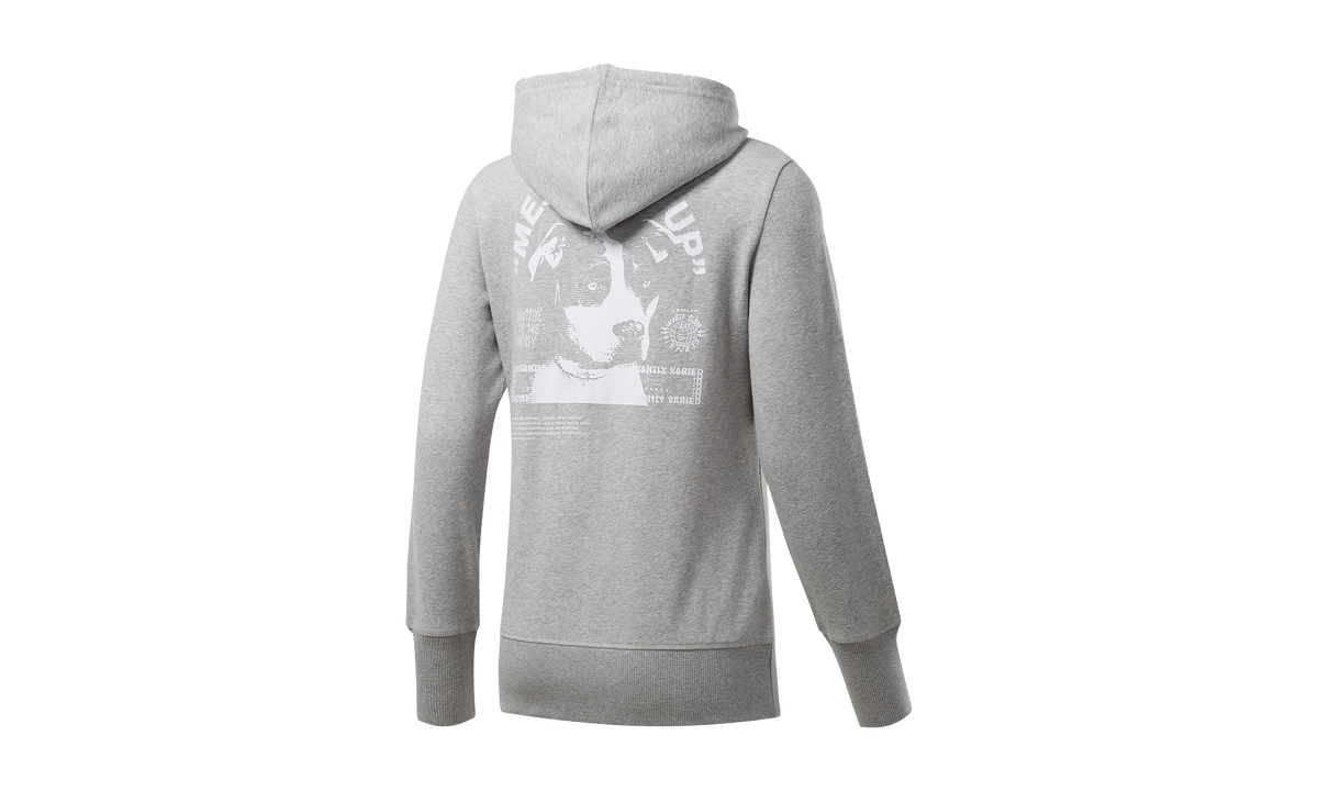 CrossFit Full Zip Hoodie WMNS "Mid Heather Grey" FK4376