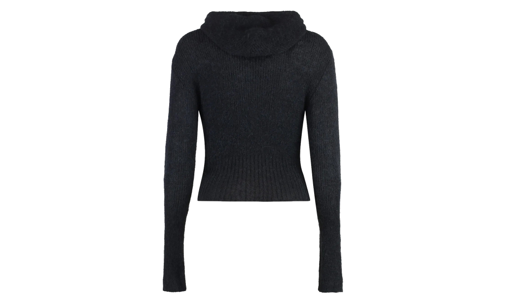 Compact Hoodie WMNS "Black Fuzzy Alpaca" W4243CB