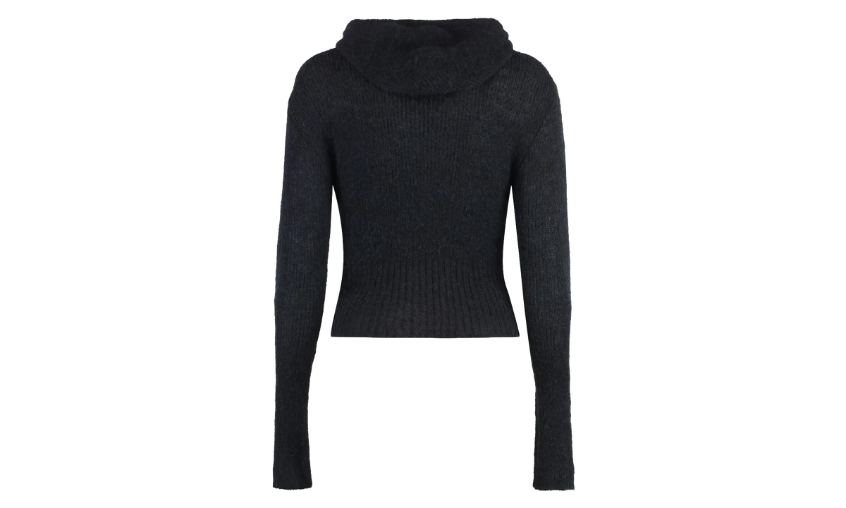 Compact Hoodie WMNS "Black Fuzzy Alpaca" W4243CB