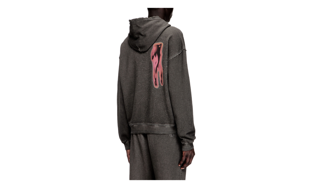 Treated Cotton Fleece Hoodie "Grey" A211940DCCD9CBA