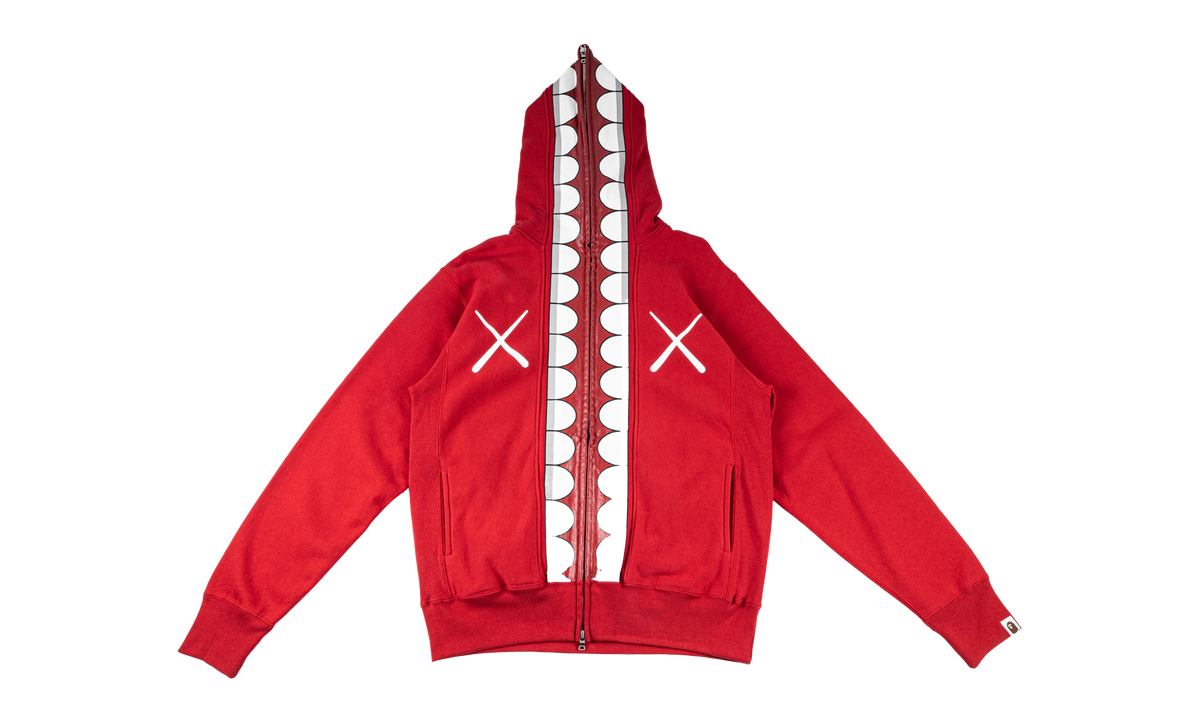 CHOMPER HOODIE "A BATHING APE - Red" KAWS202516