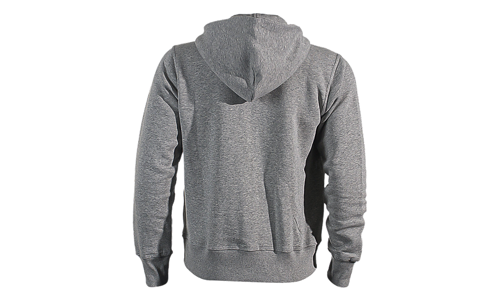 Brushed Fleece Zip Hoodie "Heather Grey / Black" 502638 063