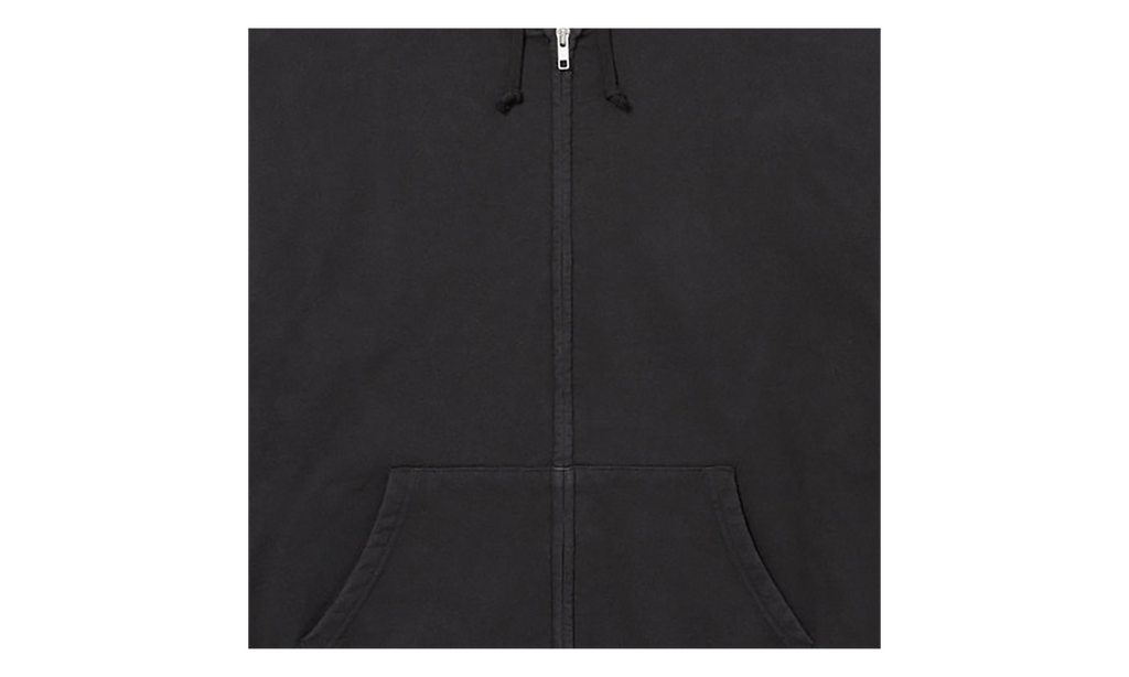 Cut Out Zip Up Hoodie "Black" SU27264