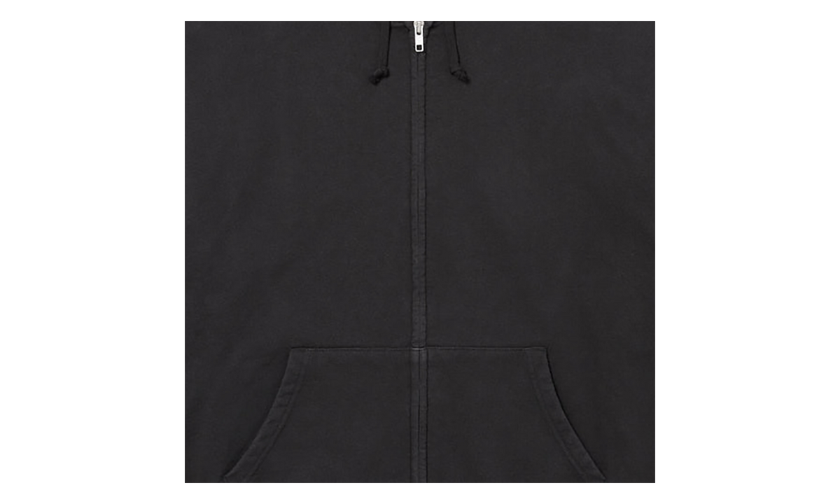 Cut Out Zip Up Hoodie "Black" SU27264