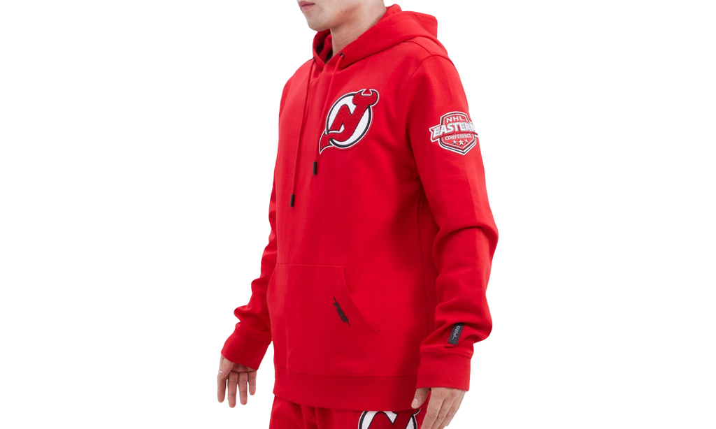 New Jersey Devils Classic Chenille P/O Hoodie Red "RED" HND560072 RED