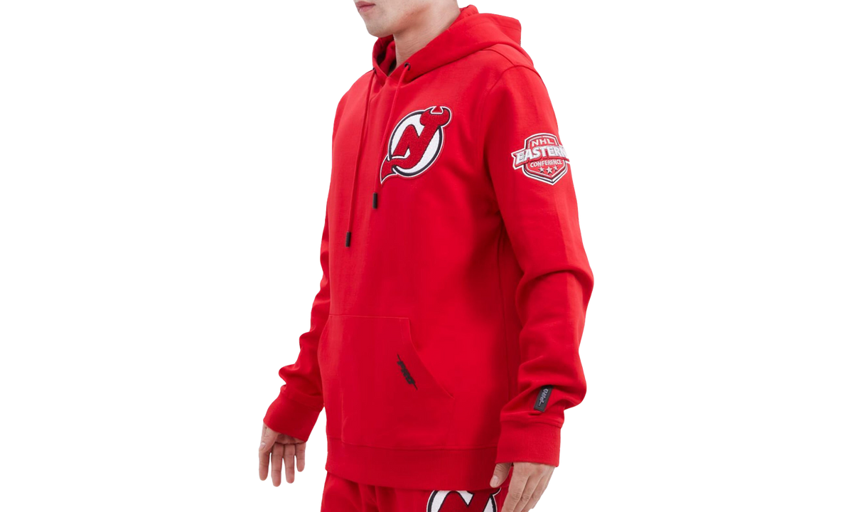 New Jersey Devils Classic Chenille P/O Hoodie Red "RED" HND560072 RED