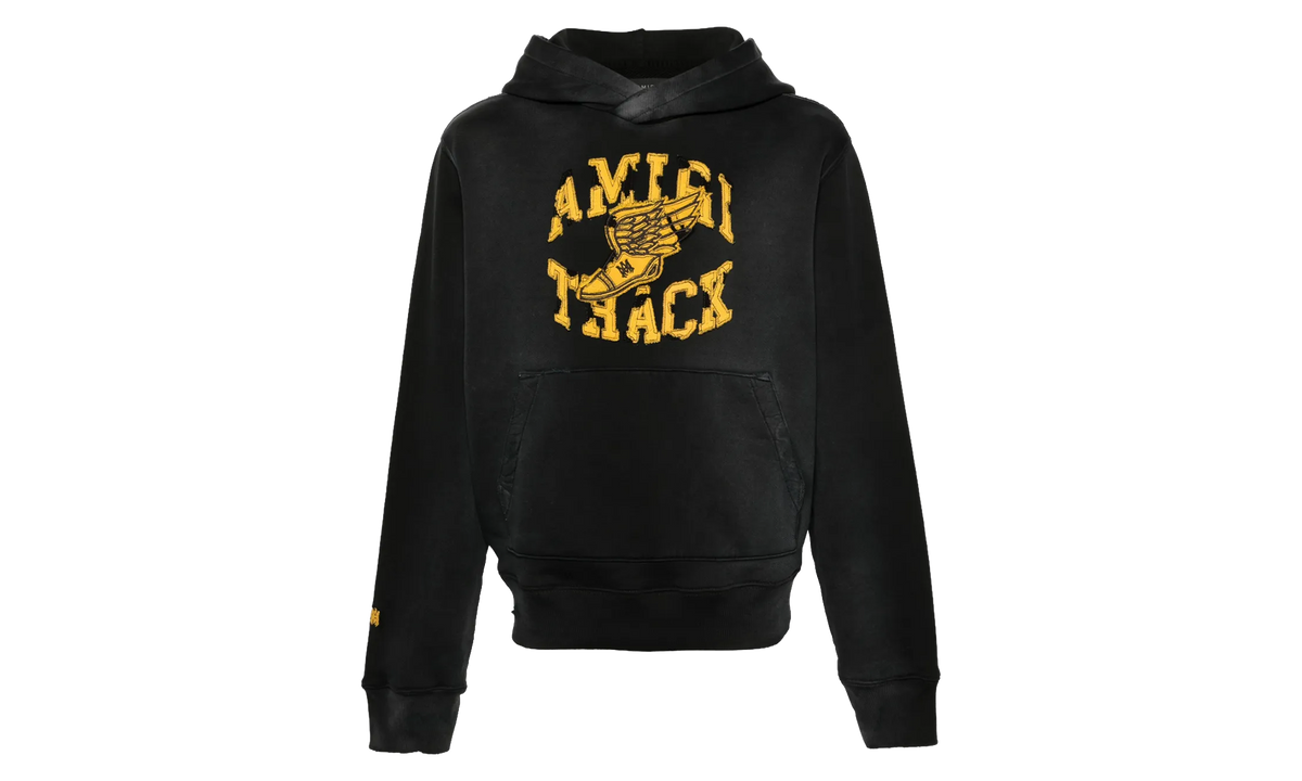 Track Logo Hoodie "Black / Yellow" AMJYHD1003 051