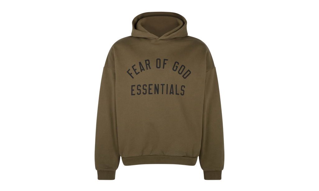 Fleece Pullover Hoodie "Olive" 192BT246254F