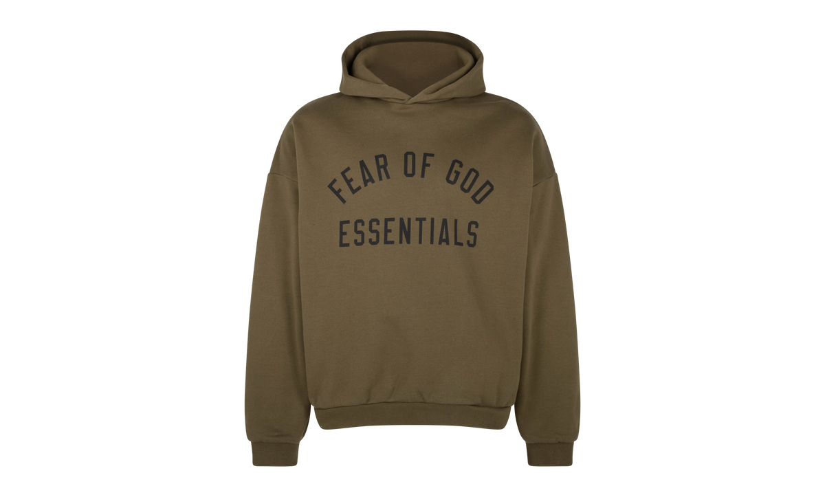 Fleece Pullover Hoodie "Olive" 192BT246254F